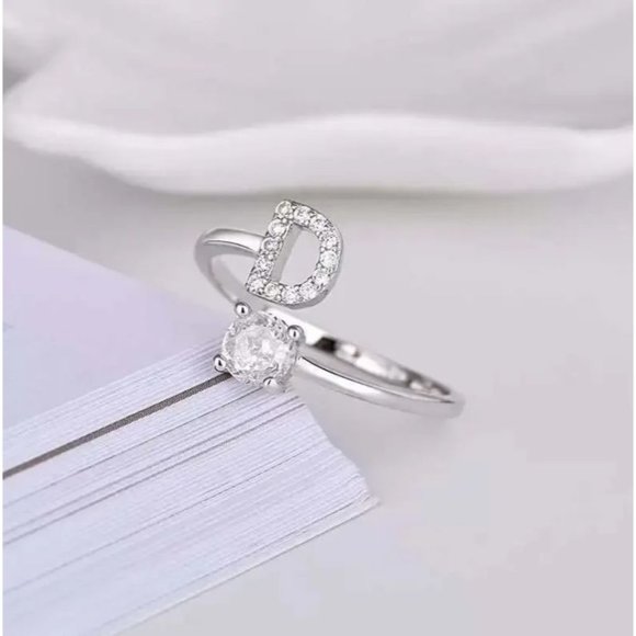 Initials Name Letter Ring - Picture 5 of 16